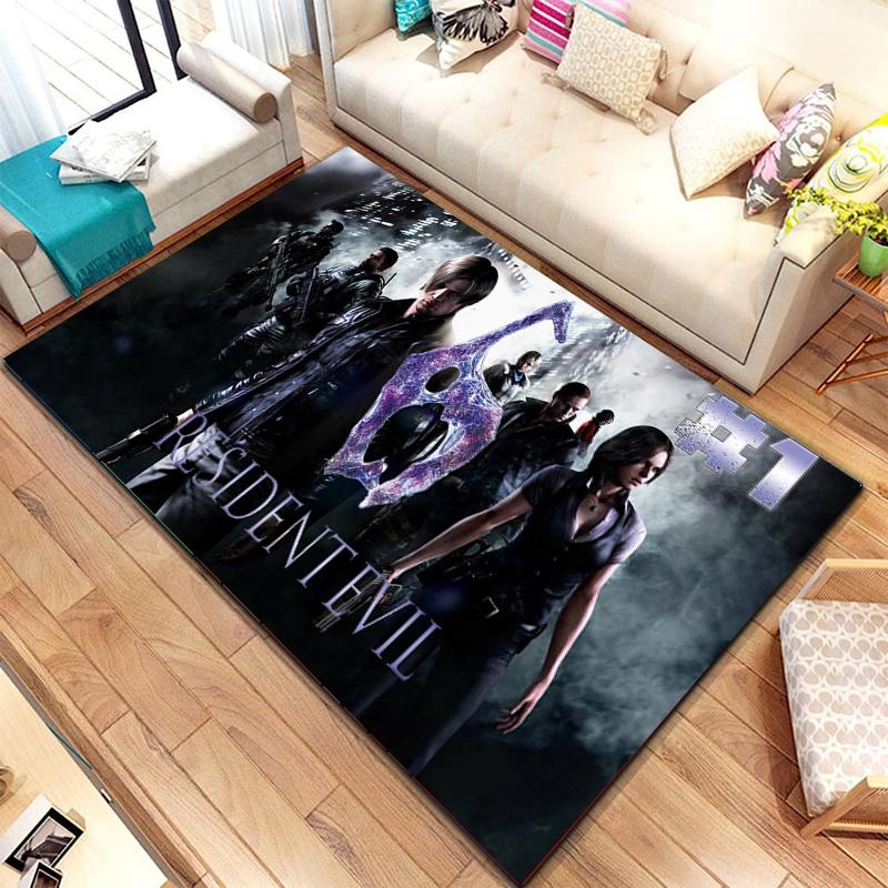 3D R-Resident Evil Games Gamer Large Sizes Area Rugs Carpet for Home for Living Room Bedroom Sofa Bar Club Decor Floor Play Mats