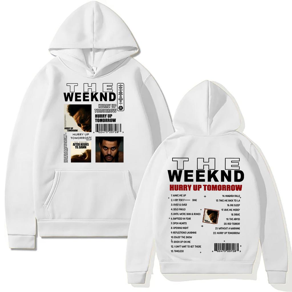 Theweknd New Print Hoodie Sweatshirt Hip-hop Rock Pullover Autumn and Winter Unisex Streetwear