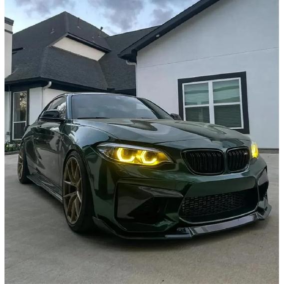 Yellow DRL Modules For BMW F87 M2 F23 F22 LCI M240i 230i 218i 2018 2019 2020 2021 Full LED Headlight DRL Daytime Light Angel Eye