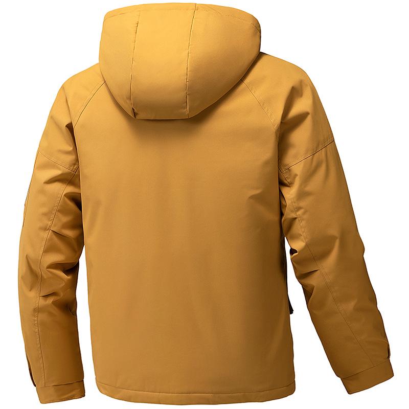 Graphene Men's Thickened Winter Ski Jacket - Windproof, Waterproof, Warm Hooded Coat