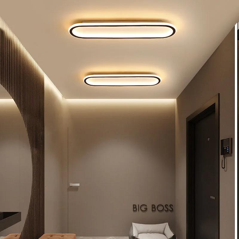 Plafoniera LED modernă pentru dormitor, balcon, coridor, iluminat, mantie, intrare, hol, bucătărie, dreptunghiulară, pentru casă.