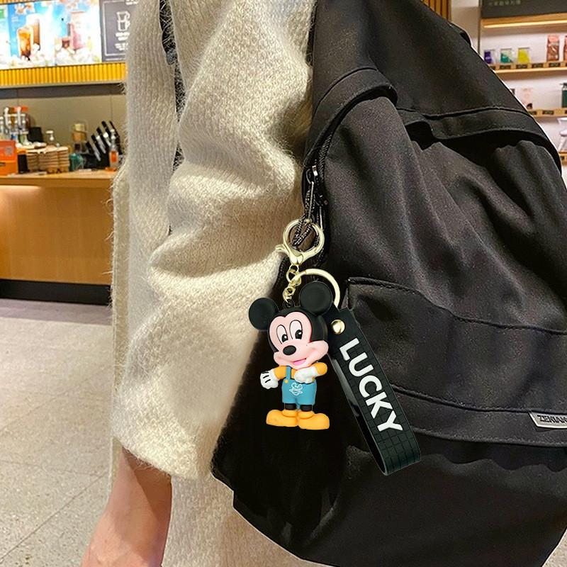 Disney Character Keychain Cute Minnie And Daisy Backpack Pendant Rubber Charm