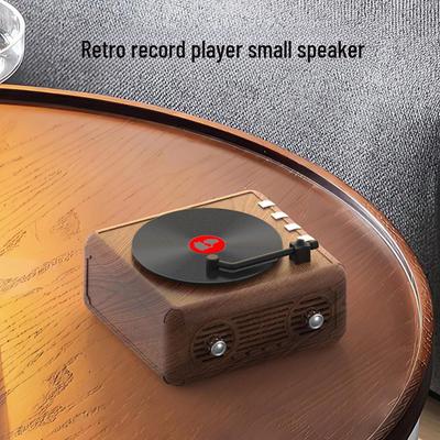Retro Bluetooth Mini Wireless Record Player & Speaker Subwoofer