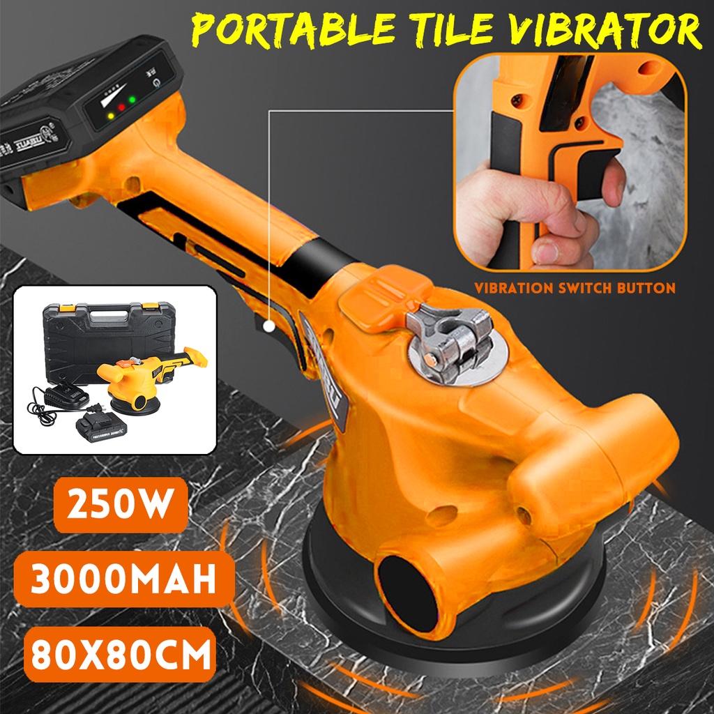Battery Tile Laying Floor Vibrator Auto Leveling Tool 80x80cm Portable Tile Vibrator for Tile Floor Plaster Machine