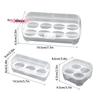 1/3Pcs Portable Transparent Egg Organizer Box 3/4/8 Grids For Camping Picnic Barbecue Outdoor Practical Accessory