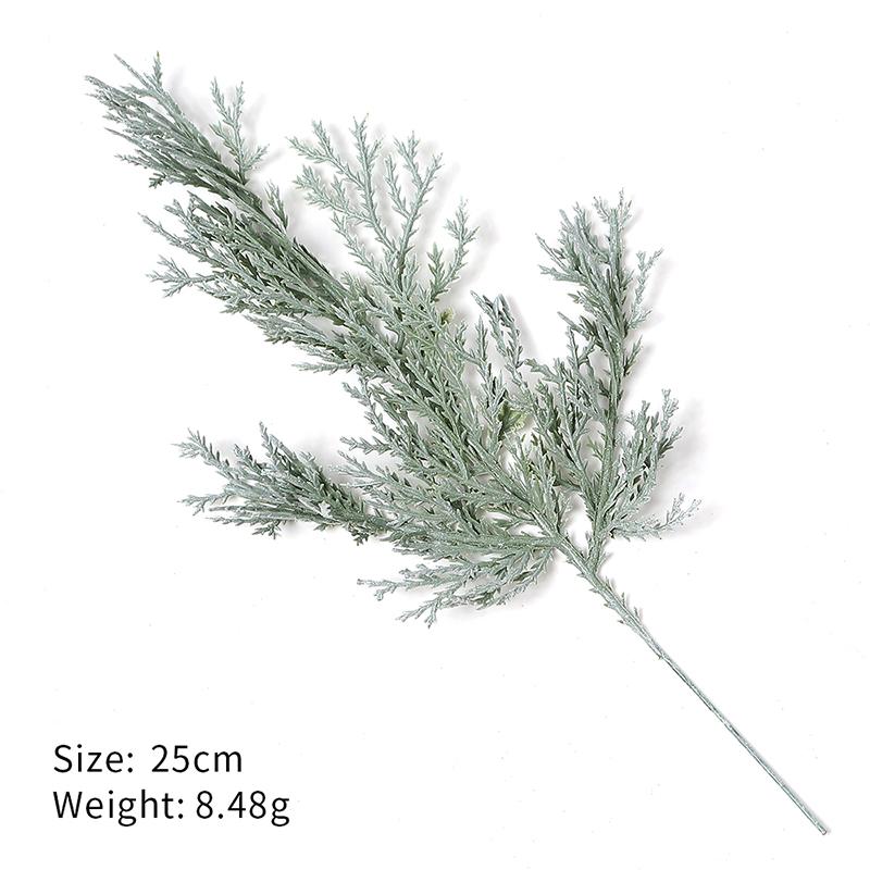 2Pcs Artificial Plant 30cm Green Fake Pine Branches for Home Decor Christmas Decoration DIY Wreath Craft Xmas Tree Accessories