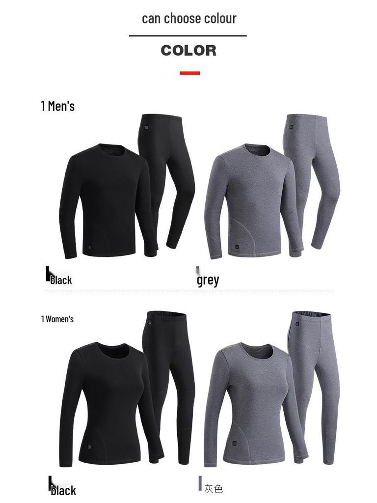 Grenzüberschreitendes Smart-Heating-Paar-Set: Konstant Temperatur Warme Unterwäsche & Lange Hosen