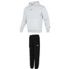 Fleece Pullover Hoodie And Knit Mid-Rise Long Pants Casual Sports Set Men Sets 534403+534935
