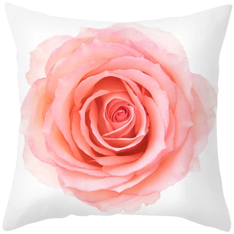 Pink Feather Pillowcase Gold Decorative Sofa Cushion Case Bed Pillow Cover Home Decor Car Cushion Cover Cute Pillow Case 45*45cm
