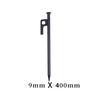 Extra Long Steel Tent Stakes, Heavy-Duty Camping Ground Pegs for Awning/Tent/Beach, Outdoor Camping Accessories Secure Ground Anchors