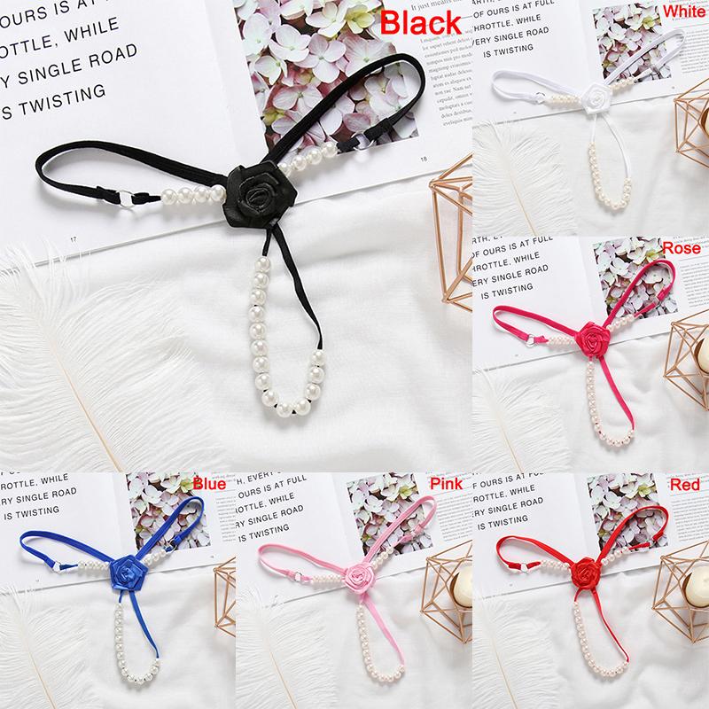 Womens Ladies Briefs Micro G-String Thongs Sexy Lingerie Underwear With Pearl