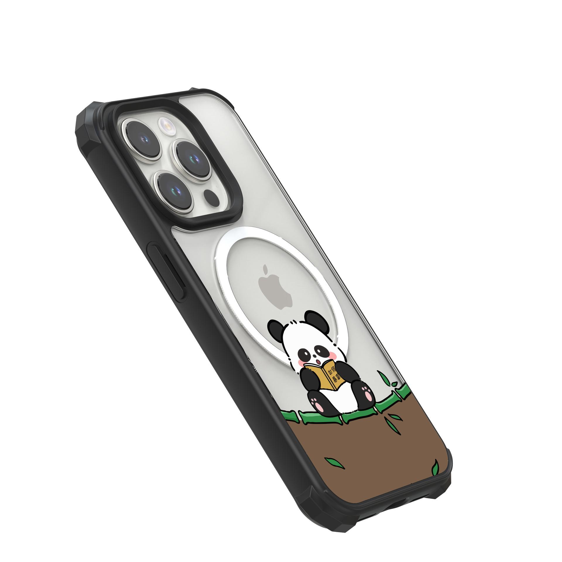 

Premium iPhone 15 Pro Max Case with Four-Corner Anti-Drop Protection, Frosted Edge, and Stylish Print iPhone 16 Plus Non-Magnetic чёрный