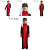 Stilvolles Arabischer Prinz Cosplay Kostüm Für Jungen Rot Und Schwarz Themen Outfit Für Partys Und Bühnenauftritte