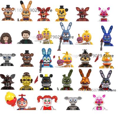 NEW FNAF Nights Game Figure Mini Figures Building Blocks Skeleton Thriller Toys Gift Toys Mould King
