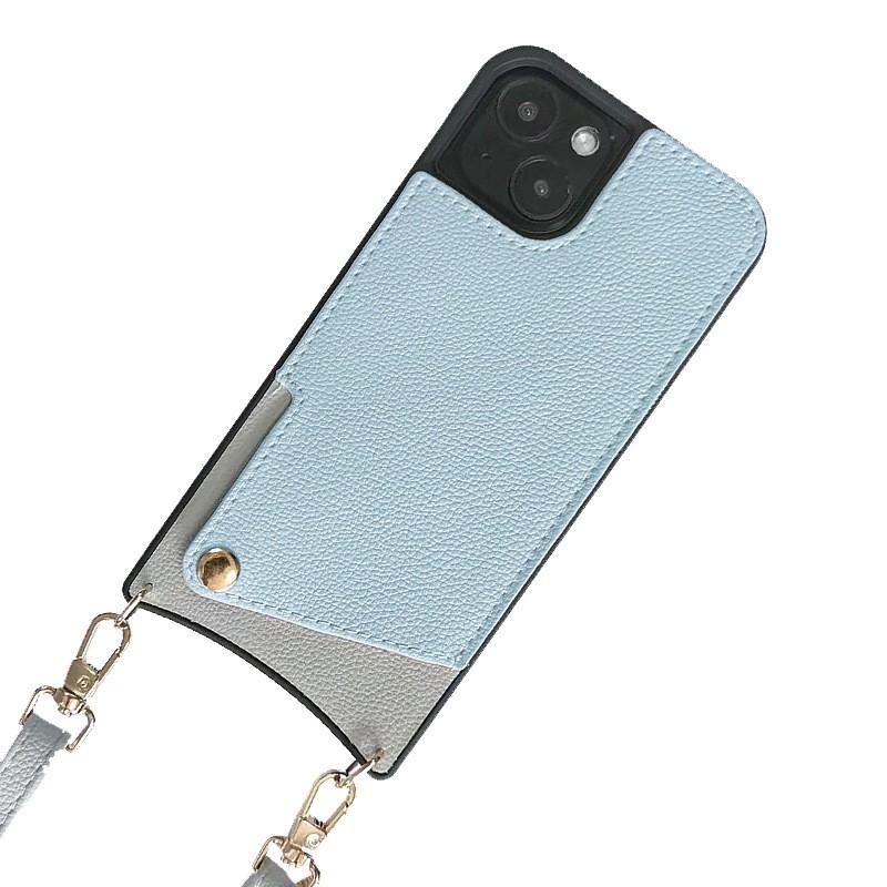 Slim Crossbody Phone Case With Card Slot IPhone 17 Pro Fish Tail Design Shockproof PU TPU Cover