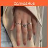 Atemberaubender S925 Silber Schwarzer Achat Geometrischer Quadratischer Ring Modisches Und Schickes Design Für Frauen
