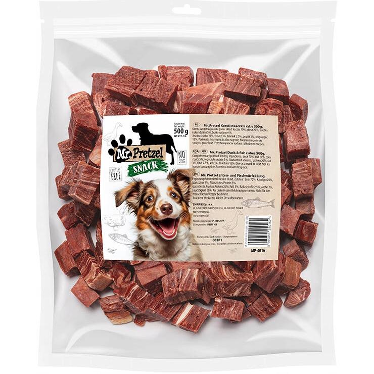 Przysmak, Przekąska Dla Psa Kostki Z Kaczki I Ryby Mr.pretzel 500G