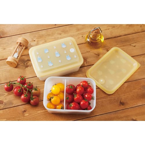 Skater Bento Box, Antibacterial, Fluffy, 600ml Capacity, Integrated Gasket, Air Valve, Single Tier, My Neighbor Totoro Design, Ghibli Style, PAS6AG-A