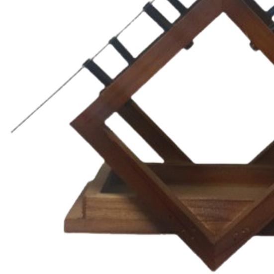 Hanging Birds Feeder Geometric Platform Feeder with Roof Outdoor Rainproof Feeder House Attracts Cardinals Goldfinches Tits for Balcony Yard