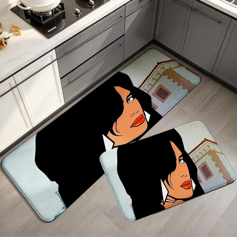 Grand Theft Auto2 Flannel Kitchen Mat Christmas Soft Area Rug Non Slip Floor Carpet Home Decoration
