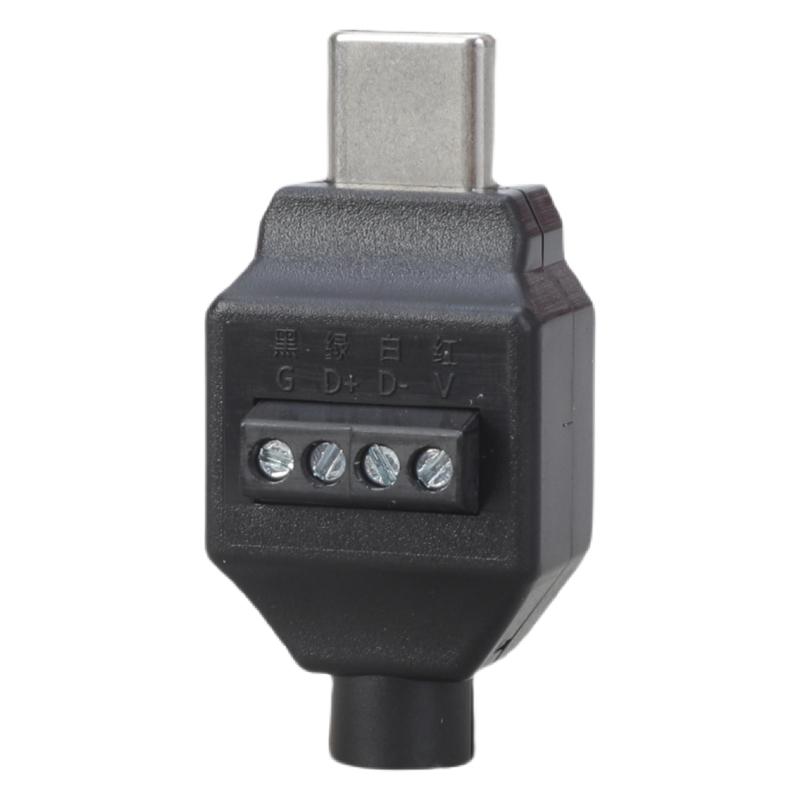 

USB C Male Plug Connector 4Pin/5Pin Design Interfaces Adapter Solderless Support 65W Fast Charging and Data Transfer