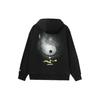 Li-Ning Skateboard Series Theme Print Loose Hoodie Pullover Unisex Tops Black AWDR451-1