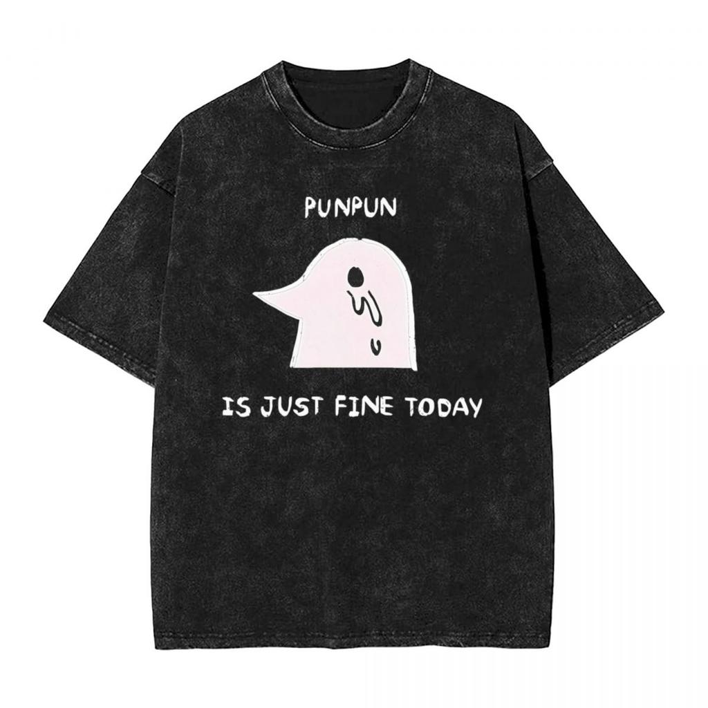 T-shirt Lavata Oyasumi Punpun Anime Giapponese T-shirt Oversize Buonanotte Punpun Streetwear Top Grafici Magliette Per Uomo Donna