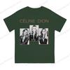 Celine Dion Metal Engraçado Grande Estampado Algodão Unissex Camiseta Manga Curta Camisetas Filme Titanic Tops Hipster