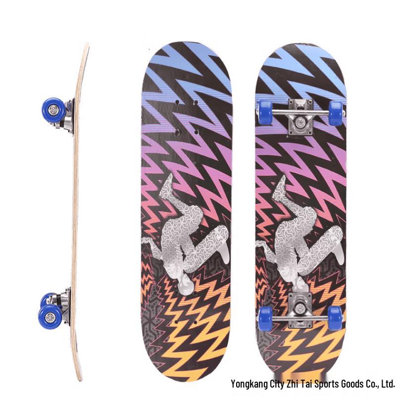MDUG 28-inch Kids Double Kicktail Skateboard