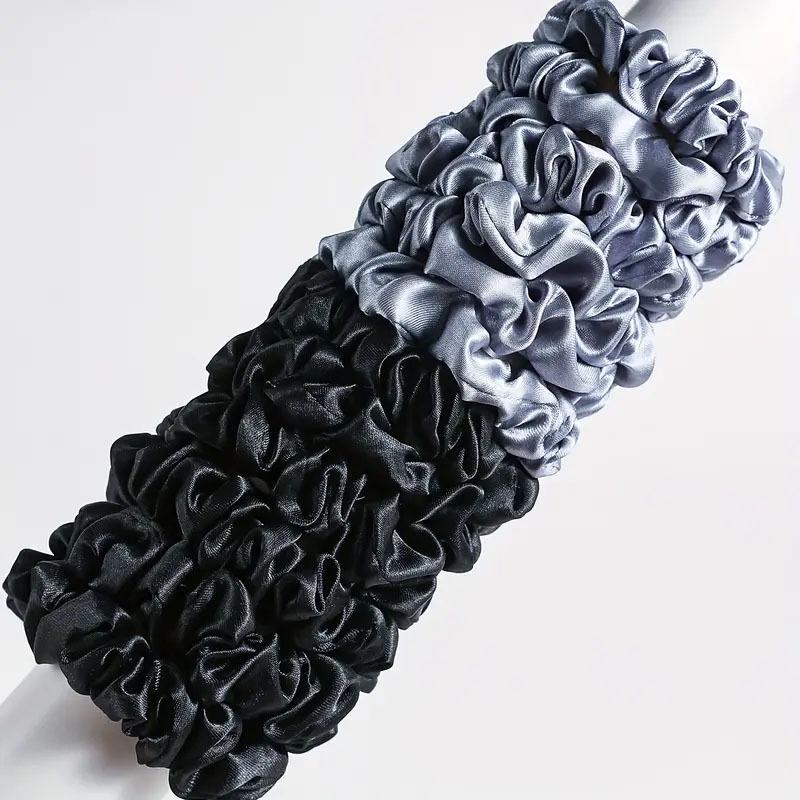 24-Piece Faux Silk Satin Scrunchie Set: Solid & Small High-Elastic Hair Accessories