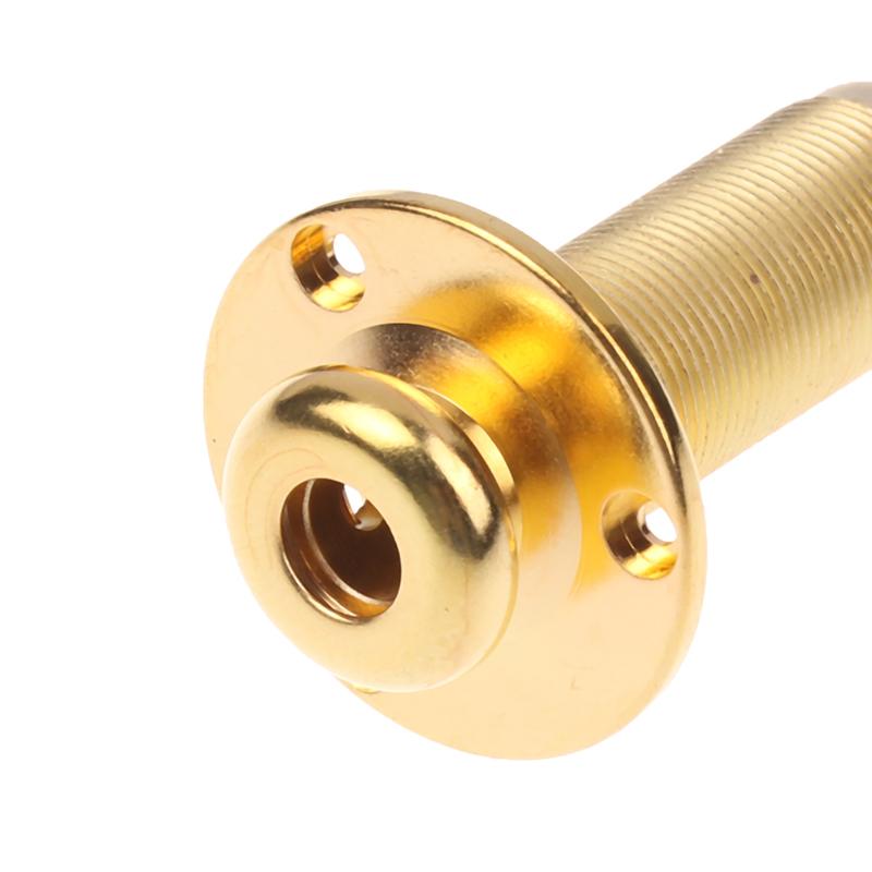 Acoustic Electric Guitar Stereo End Pin Jacks Socket Plug 6.35Mm 1/4Inch Hole Pickup Stereo Output Jack Plug Socket Guitar Parts