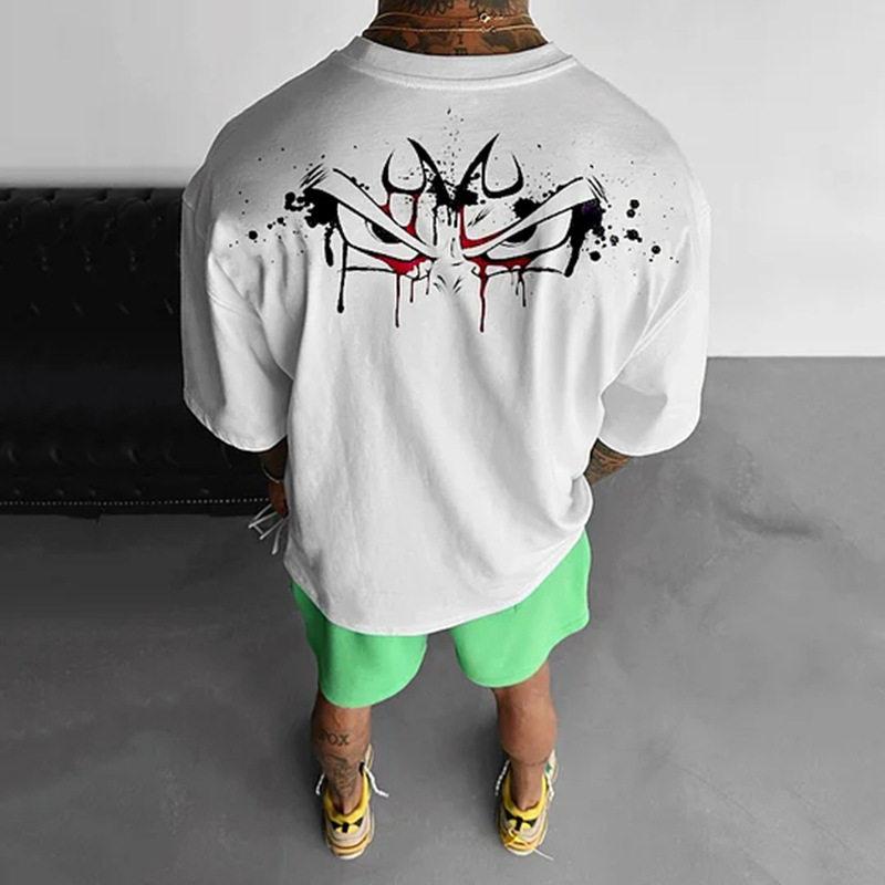 Anime Dragon Ball Direct Spray Printed Heavy Cotton Shortsleeved Tshirt Mens Loose Halfsleeved Top Trendy for Students and