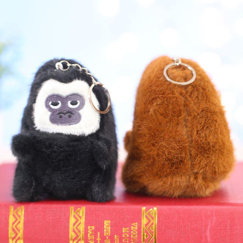 Cute White-faced Monkey Pendant Plush Toy Doll Little Monkey Bag Hanging Ornament Keychain Doll