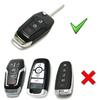 Carbon Fiber Soft Silicone Key Fob Cover For Ford 16-18 Explorer, 15-19 F-150...