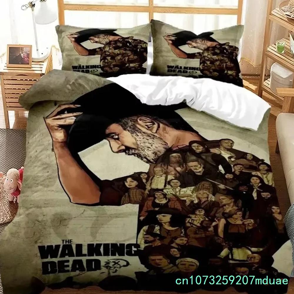 New Horror Die Walking Dead Printed Bedding Set Luxury Queen Bedding Set Soft And Comfortable Bedding Set For Boy