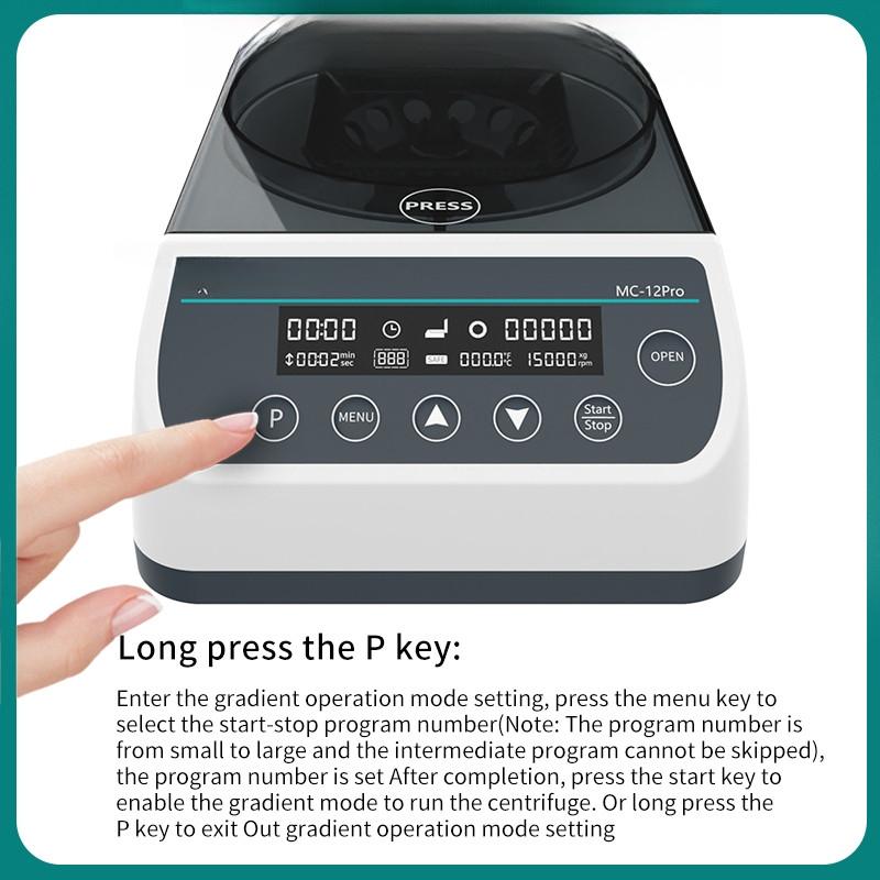 110v To 220v Lab Equipment Laboratory Pcr Micro Centrifuge Machine Digital display High Speed Prp Plasma Centrifuge