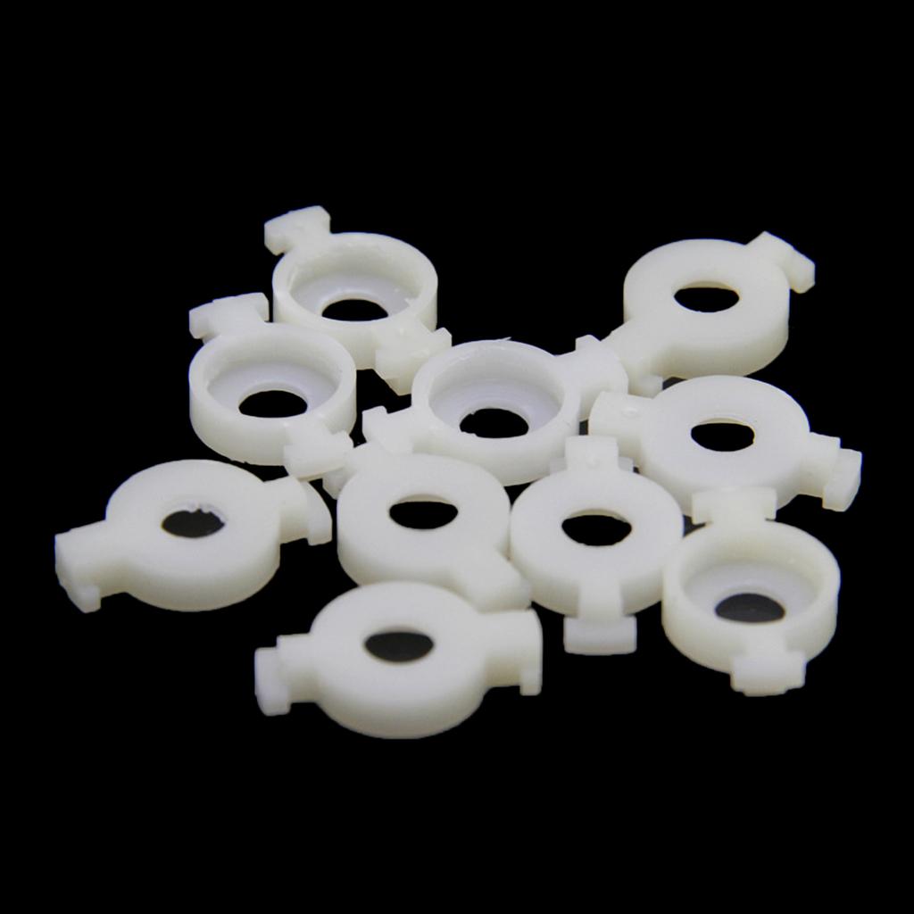 Pakke med 100 Plast Trompetventilføringer Sett Trompetventilfjærføringer Reservedeler For Blåseinstrumentreparasjon