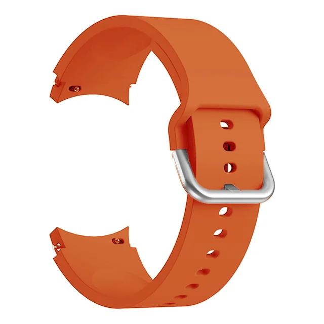 Silicone Strap For Samsung Galaxy Watch 7/6/5/4 40mm 44mm Color tonal buckle bracelet For Galaxy 6 Classic 43mm 47mm 5 Pro Belt