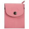 Longchamp Le Pliage Snap Button Zipper Closure Leather Shoulder Crossbody Bag Women Bags Pink 10188987018