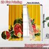 2pcs   2D FLAT PRINTING Curtains (Without Rod) Tropical Feast Modern Contemporary Curtains Fabric Curtains Outdoor Decorations