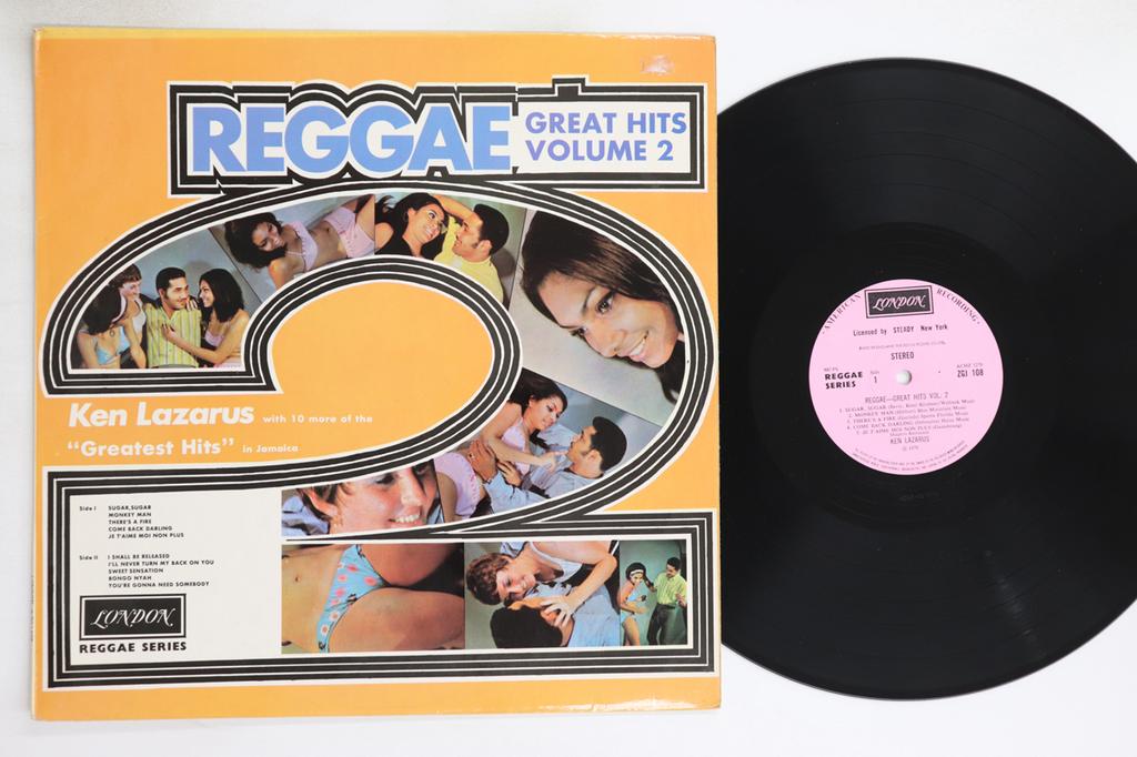LP Record KEN LAZARUS - Reggae Great Hits, Volume 2 ZGJ108 LONDON RECORDS 1970 UK Reggae, Ska & Dub Used