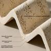 Retro Japanese Style Soap Dish Minimalist with Drainage Soap Holder Sandstone Wave Shaped Soap Tray Bathroom Use