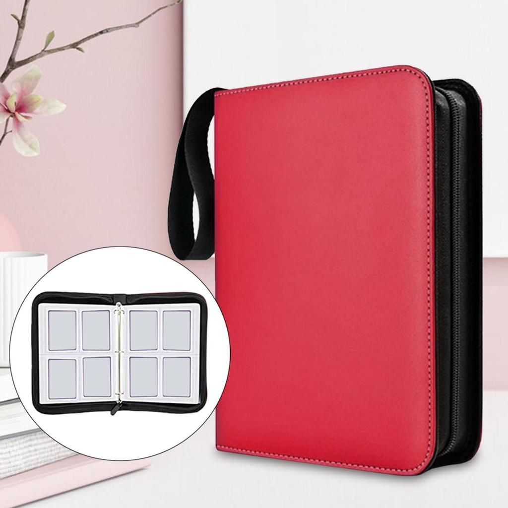 Holder Organizer for Business and Game Cards - 400 Pocket Binder with Zipper Closure