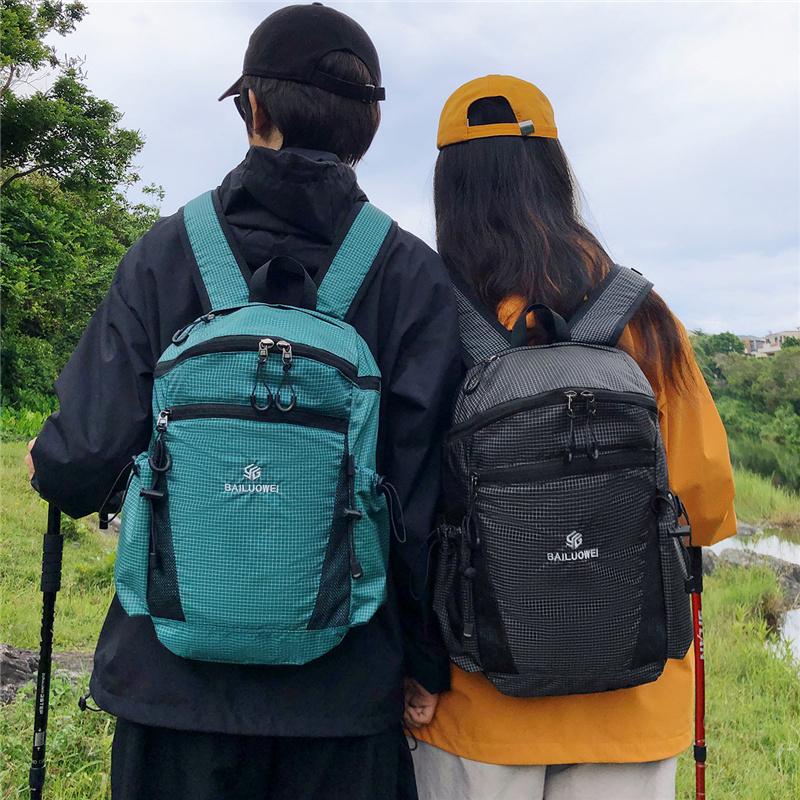 Lightweight Ripstop Outdoor Backpack Multi Pocket Adjustable Strap Casual Daypack for Hiking Travel and Daily Commute