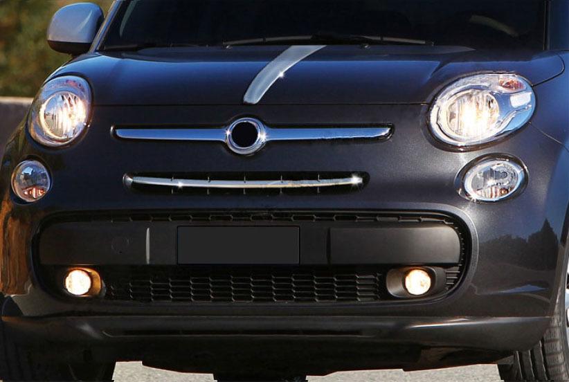 

Grille overlays (popstar, stainless steel) for Fiat 500/500L