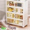 White 5-Tier Aluminum Kitchen Dining Storage Shelf