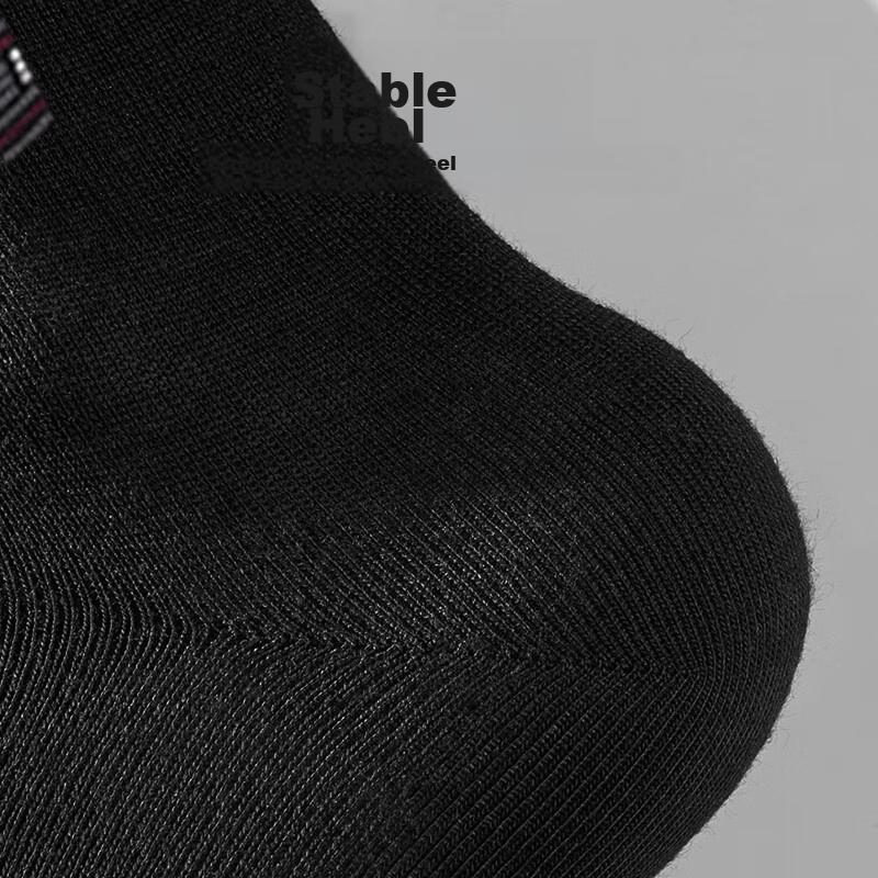 SEPTWOLVES Men's Socks, Autumn And Winter, Sweat-Absorbing, Breathable, Black, Stylish, Versatile, Business Casual, Mid-Calf Cotton Socks