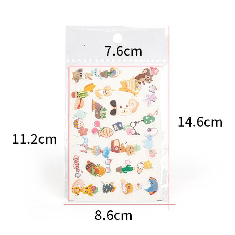 [Film Lab] [Set of 2 Sheets] Cartoon Stickers for Instax Camera And Instax Photo DIY Decoration CAC30