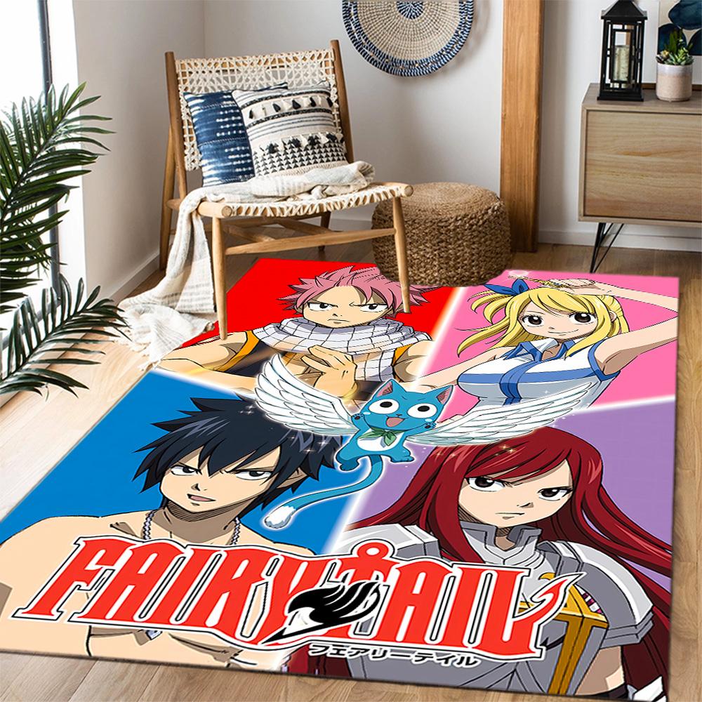Fantasy Friends Adventure Themed Anti-Slip Rugs - Polyester Home Decor, Suitable for Bedrooms, Living Rooms, Doorways, Studios, and Decorations