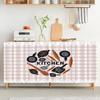 Kitchen Dust Cabinet Curtain Dustproof Cupboard Wardrobe Short Curtains Self-adhesive Household Curtains Modern Half-Curtain